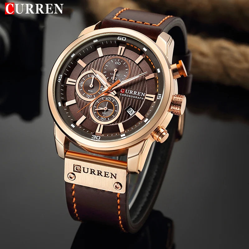 Top Brand Luxury Chronograph Quartz Watch Men Sports Watches Military Army Male Wrist Watch Clock CURREN relogio masculino