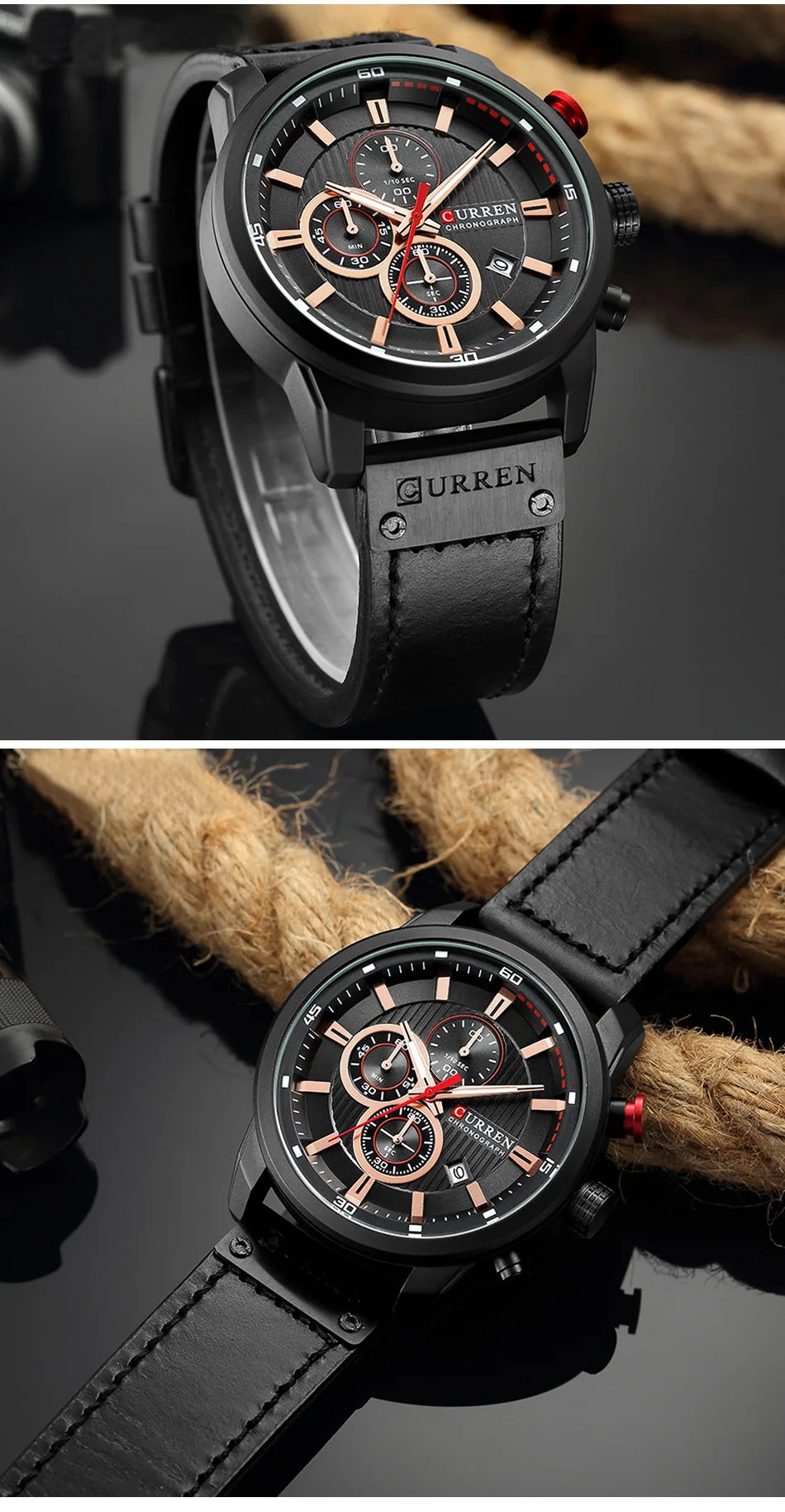 Top Brand Luxury Chronograph Quartz Watch Men Sports Watches Military Army Male Wrist Watch Clock CURREN relogio masculino