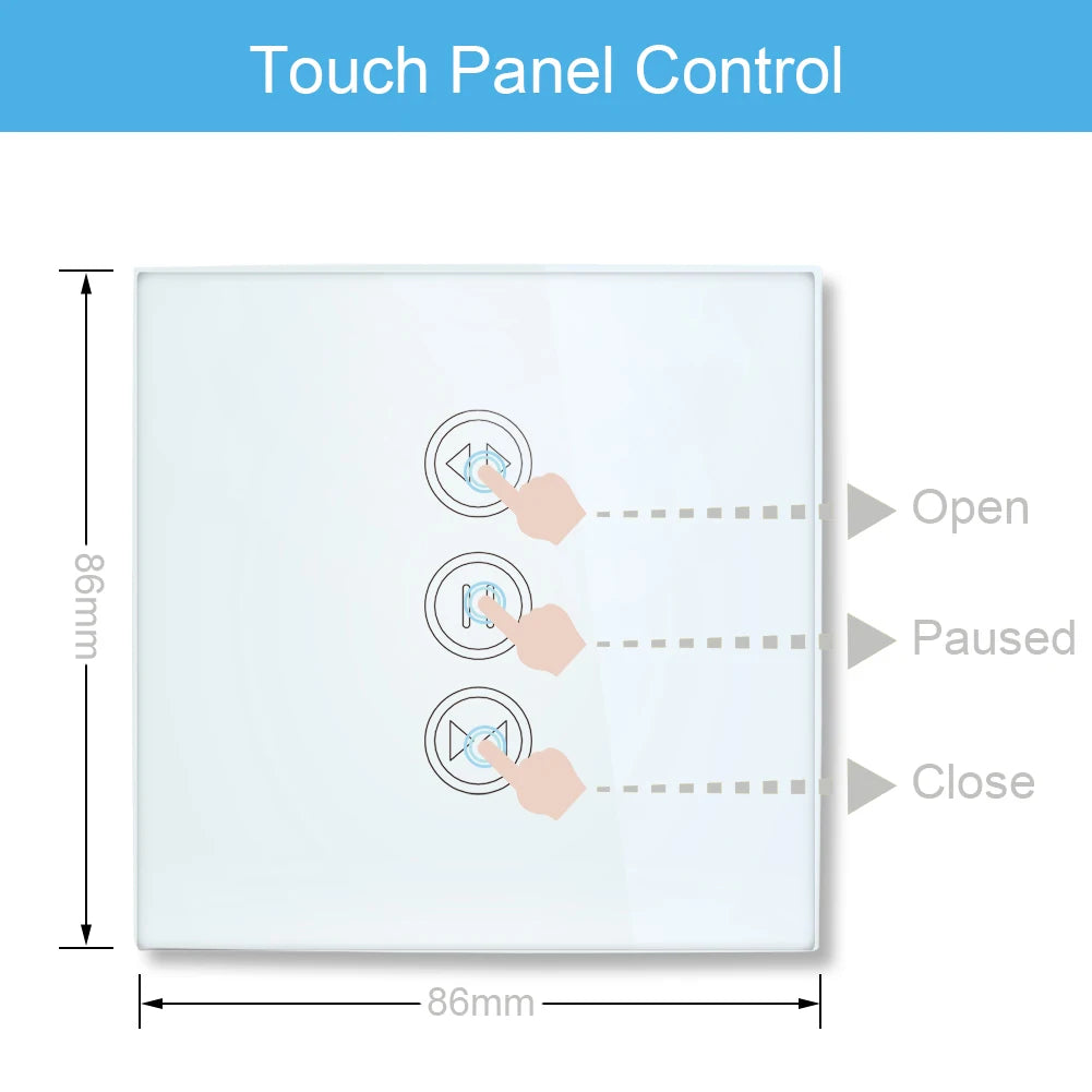 "Smart WiFi Curtains & Blinds Switch | Tuya Roller Shutter Motor with Google Home & Alexa Voice Control"