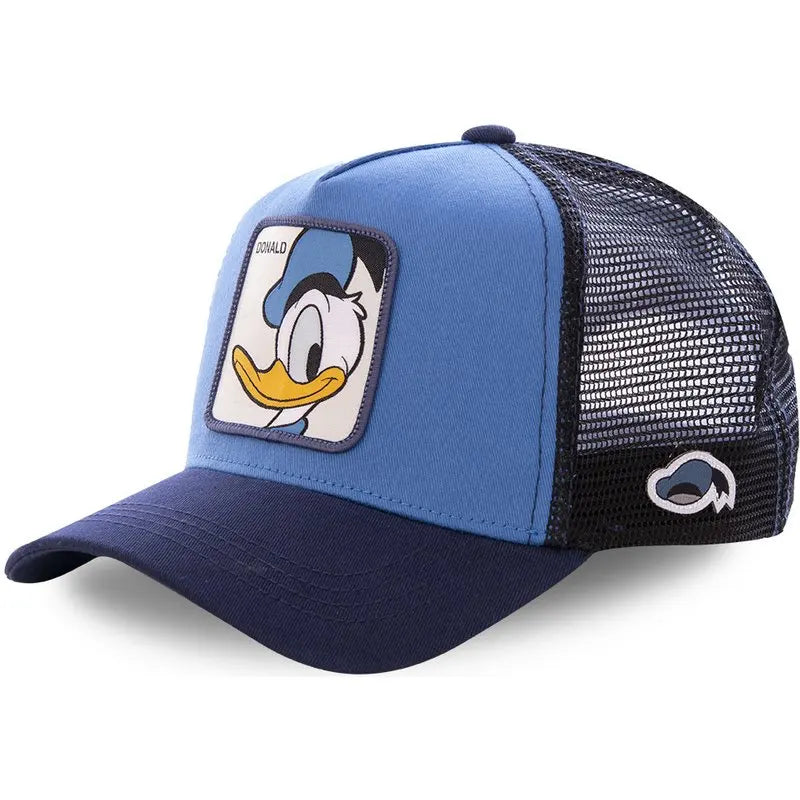 New Brand Mickey Anime Blue Khaki Snapback Cap Cotton Baseball Cap Men Women Hip Hop Dad Hat Trucker Mesh Hat Dropshipping