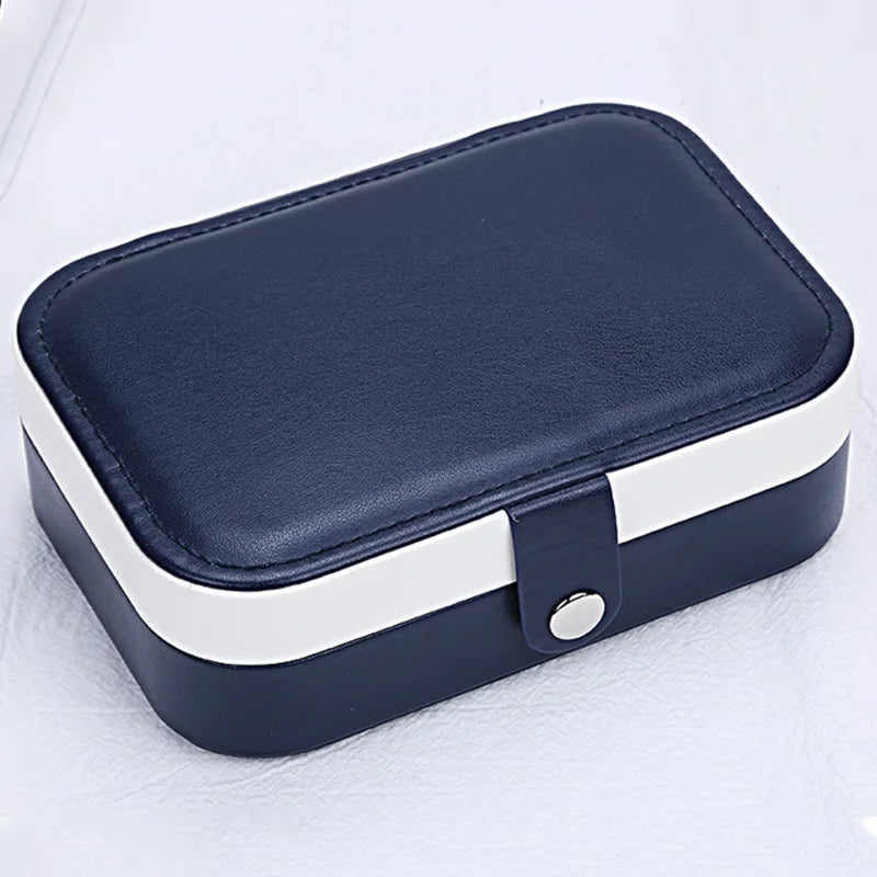 2023 Portable Jewelry Box Jewelry Organizer Display Travel Jewelry Case Boxes Button Leather Storage Zipper Jewelers Joyero