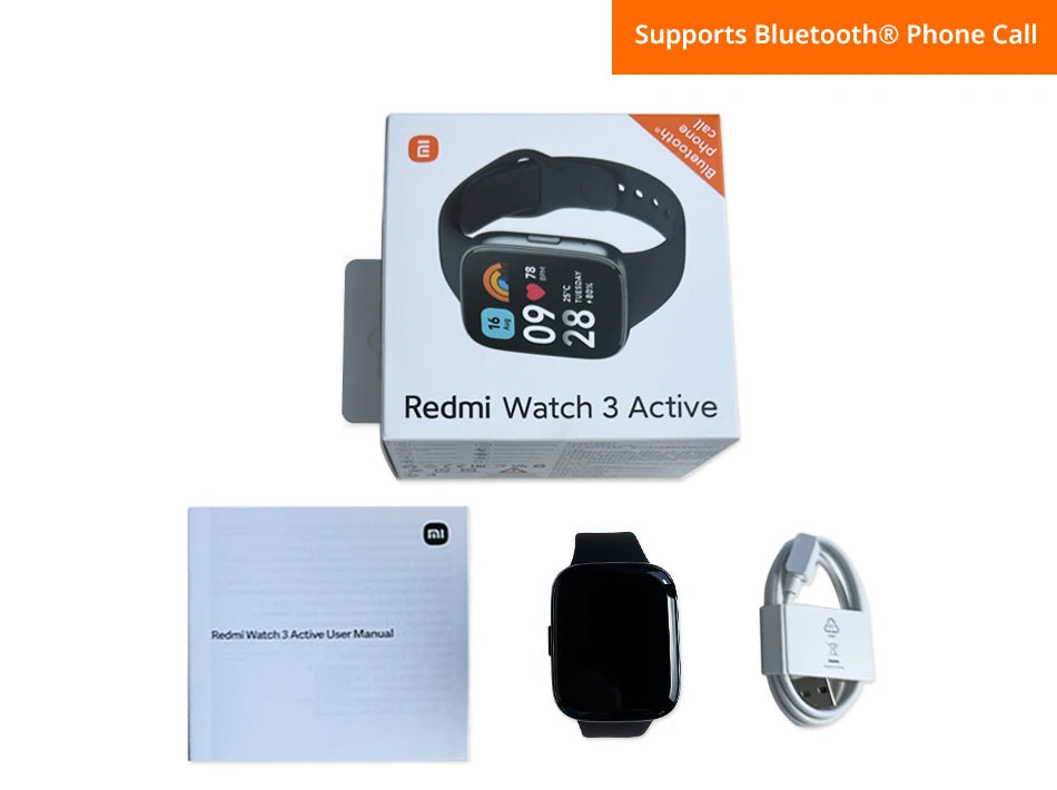 [World Premiere] Xiaomi Redmi Watch 3 Active 1.83'' LCD Display Blood Oxygen Heart Rate Bluetooth Voice Call 100+ Sport Modes