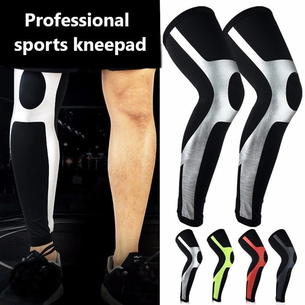 1 PC Outdoor Sport Whole Leg Compression Sleeve - Full Leg Knee Brace for Men Women, UV Leg Support Sleeves, Cycling Leg Warmers