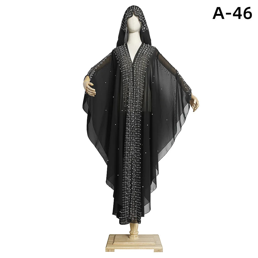 Africa Evening Dresses for Women Kimono Robe Femme Caftan Africa Clothing Ramadan Abaya Dubai Kaftan Muslim Hijab Dress Cardigan