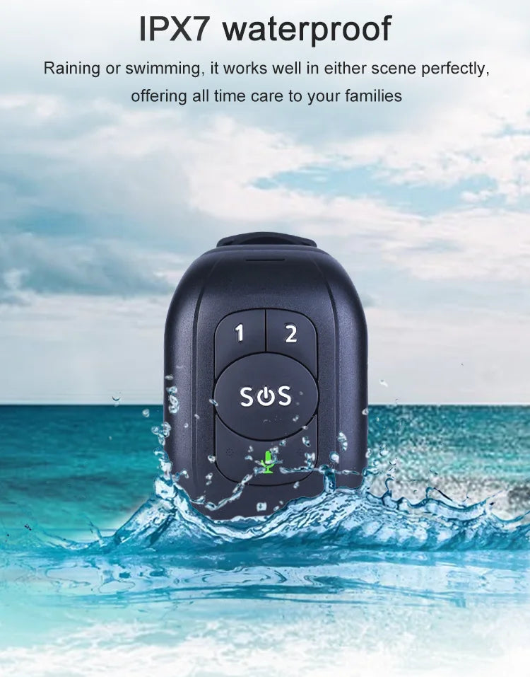 Elderly GPS Watch 4G Tracking Bracelet Health Temperature Management SOS IP67 Waterproof Old People Locator Fall Alert Tracker