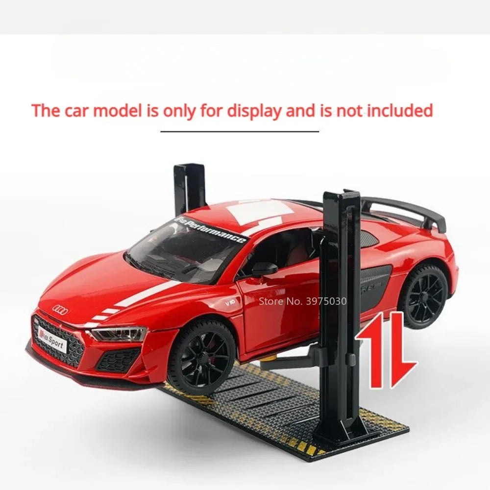 1/24 Scale DIY Maintenance Shop Alloy Model Car Toy Simulated Garage Scene Model Diecast Metal Decoration Birthday Gifts for Boy