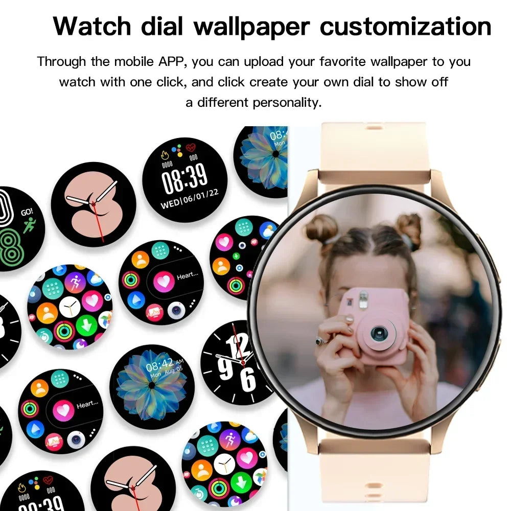 Xiaomi Fashion Smart Watch Round Smartwatch Bluetooth Calls Watches 2023 Men Women Fitness Bracelet Custom Watch Face +Gift Box