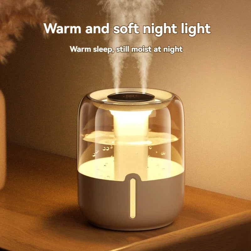 XImi6.8L large capacity humidifier USB Double spray Home dormitory office bedroom desktop with small night light