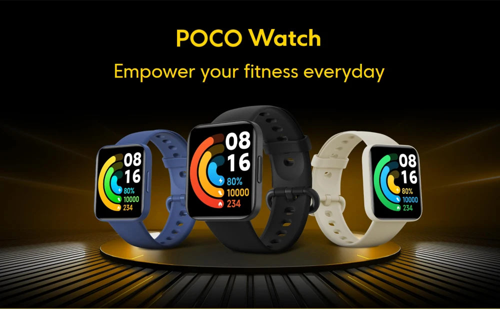 Global Version POCO Watch 1.6'' AMOLED Display 14 Days Battery GPS Always-on Watch Face Blood Oxygen Smartwatch