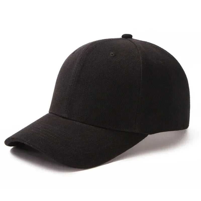 Twill Solid Baseball Cap 6 Panel Men Caps Daily Womens Summer Hat Curved Brim Adjustable Red White Purple Grey Black