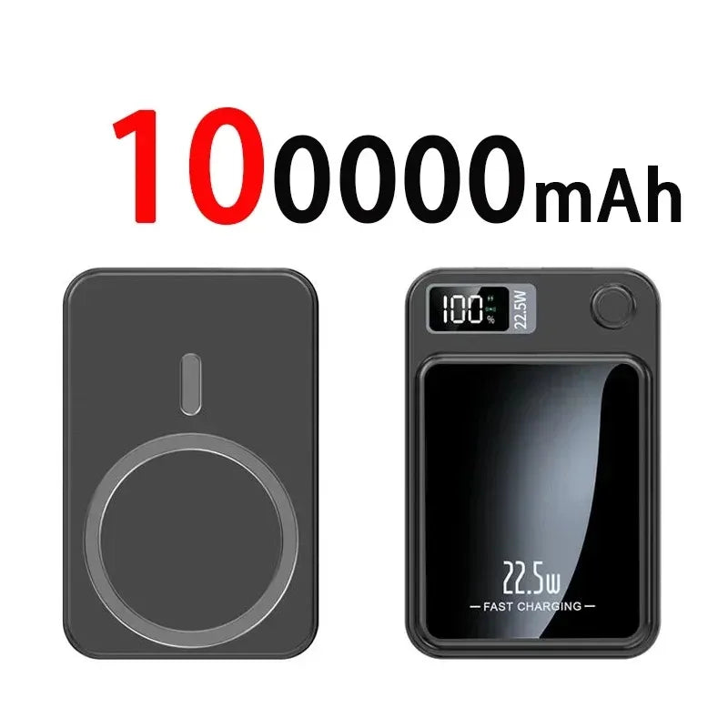 Xiaomi 100000mah Magnetic Wireless Power Bank 22.5w Portable Type C Mini Power Bank For Iphone Samsung Huawei Fast Charging