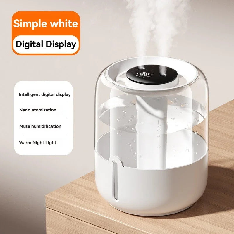 XImi6.8L large capacity humidifier USB Double spray Home dormitory office bedroom desktop with small night light