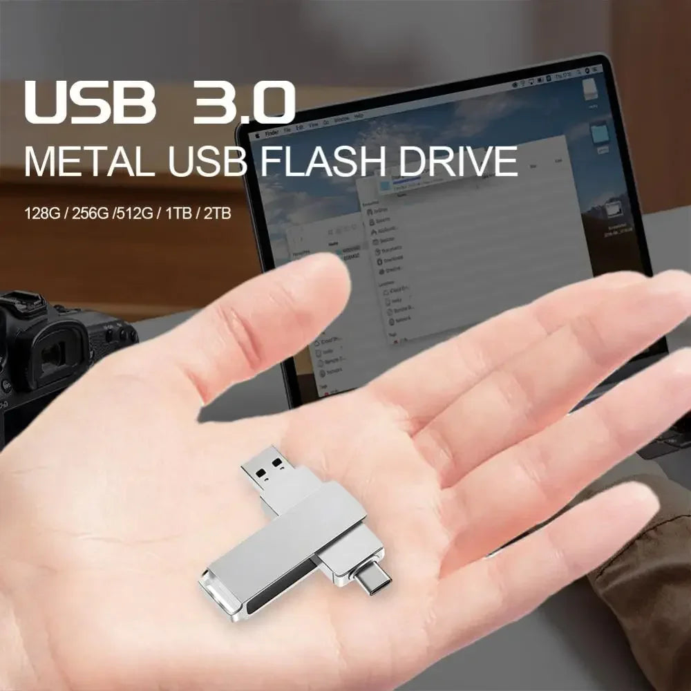 Xiaomi 16TB USB 3.0 Pen Drive 8TB 4TB High Speed Transfer Metal SSD Pendrive Cle Portable U Disk Flash Drive Memoria USB Stick