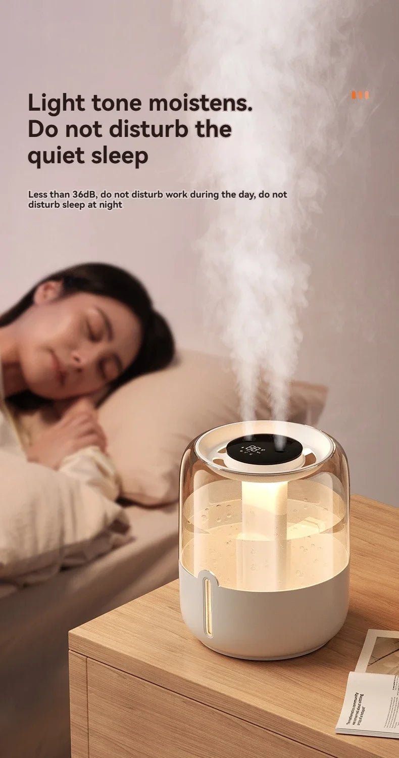 XImi6.8L large capacity humidifier USB Double spray Home dormitory office bedroom desktop with small night light