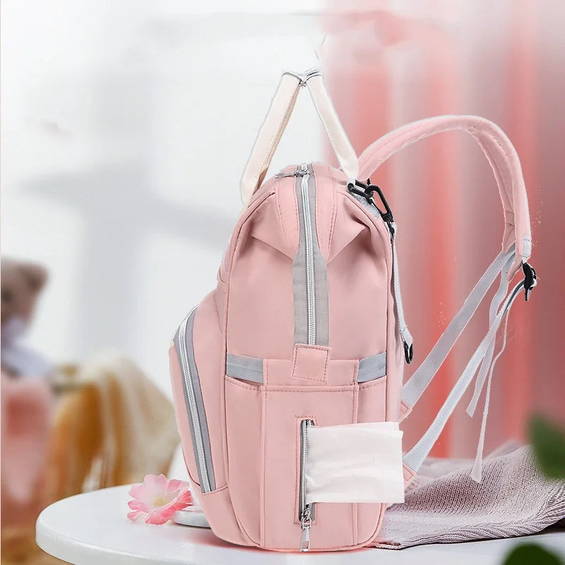 Personalized Mother And Baby Bag, Multifunctional Leisure Mommy Bag, Large Capacity Backpack For Strolling Children Outside