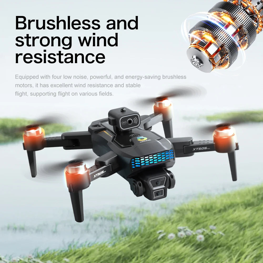 XT505 GPS Dron 4K Camera Drone Brushless Motor Quadcopter Racing Drones 1.2Km 20Mins Follow Optical Flow Positioning Helicopter