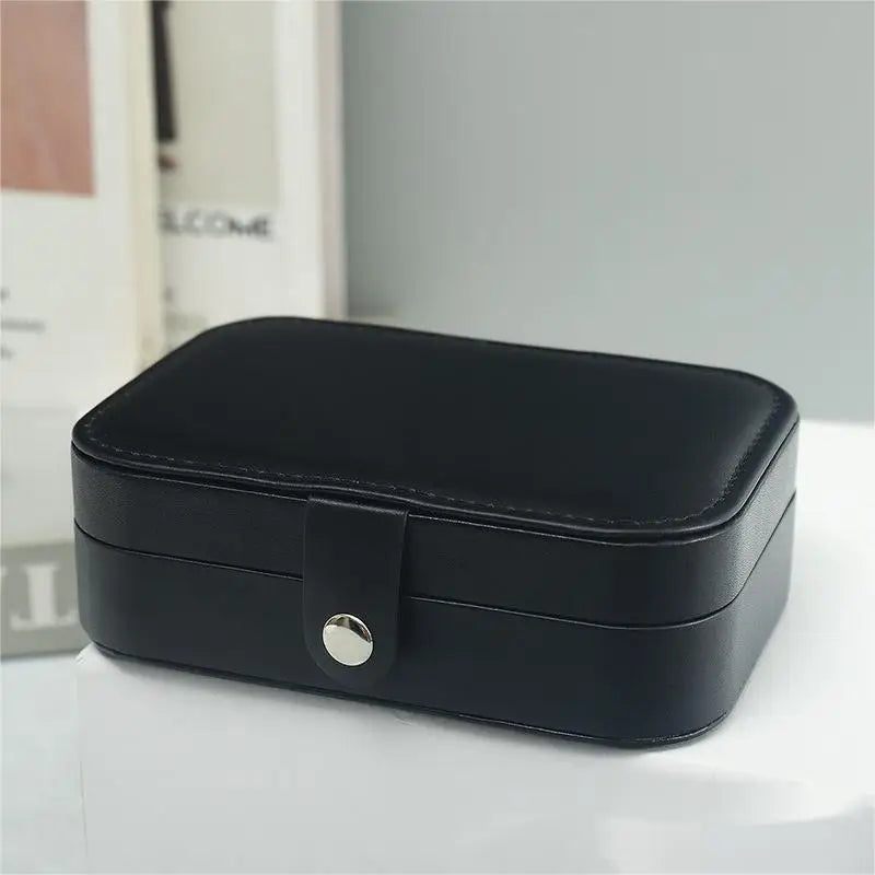 2023 Portable Jewelry Box Jewelry Organizer Display Travel Jewelry Case Boxes Button Leather Storage Zipper Jewelers Joyero