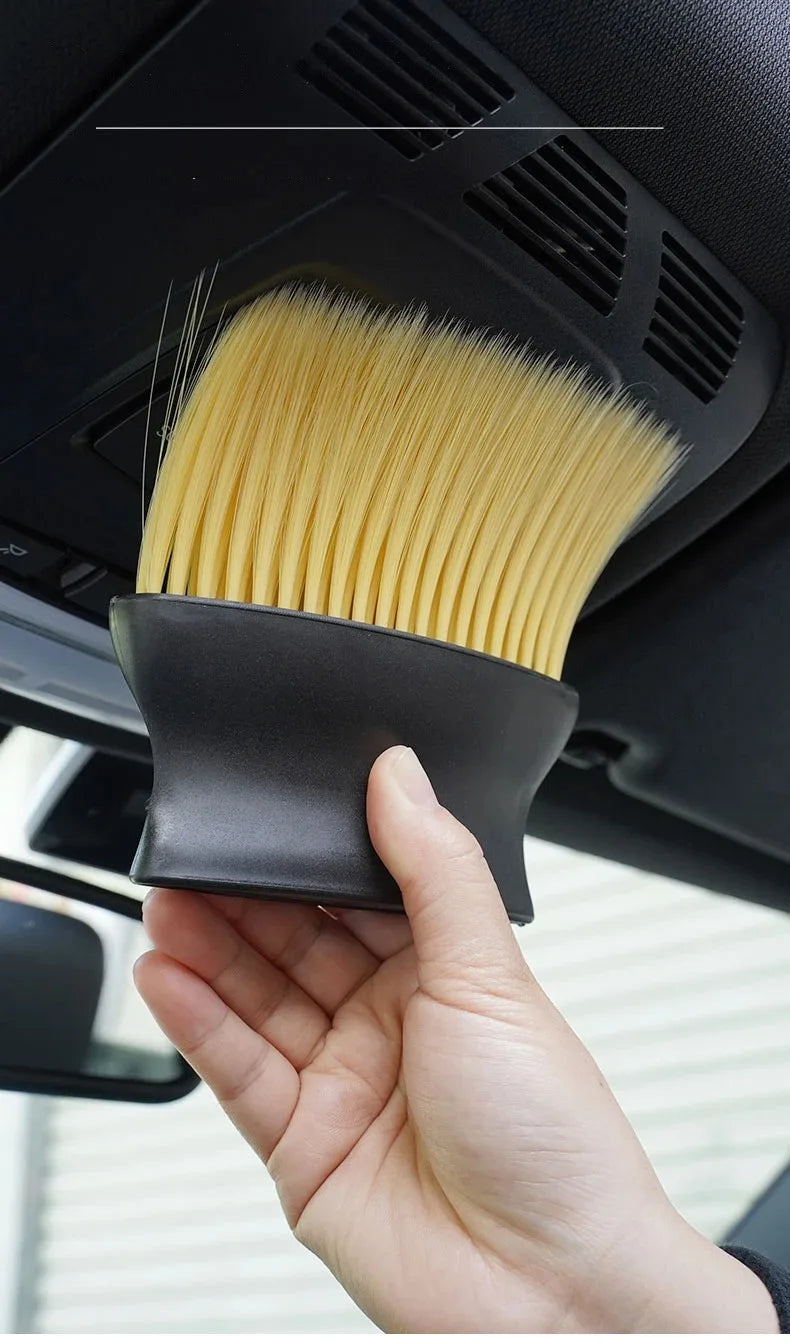 1 PCSDust Removal Brush Air Conditioning Outlet Car Wash Dust Collector Large Brush with Good Elasticity Cleaning Accessories