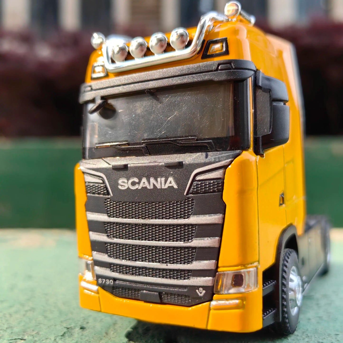 1/50 Alloy Diecast Truck Head Car Model Toys Simulation Engineering Transport Vehicle Pull Back Container Head Metal Toy for Boy