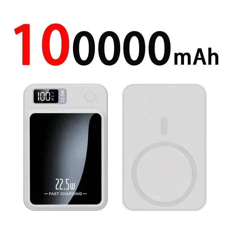 Xiaomi 100000mah Magnetic Wireless Power Bank 22.5w Portable Type C Mini Power Bank For Iphone Samsung Huawei Fast Charging