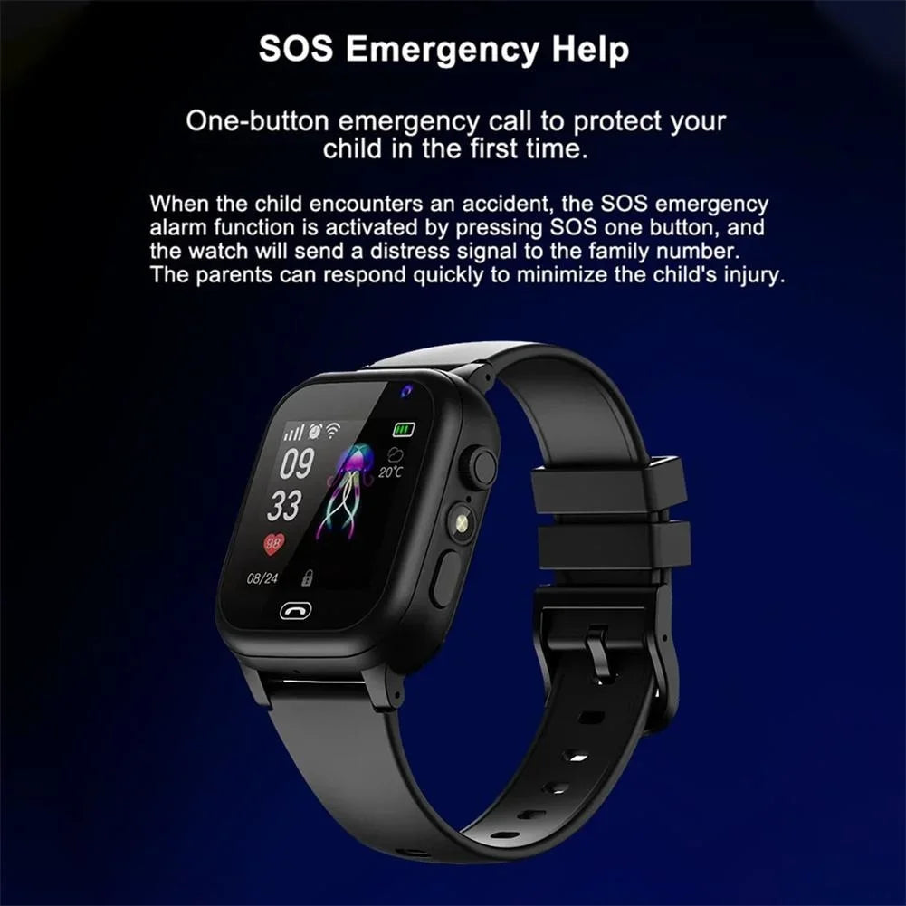 Xiaomi Kids 4G Smart Watch SOS GPS Location Video Call Sim Card Child SmartWatch Camera Waterproof Watch For Boys Girls Present