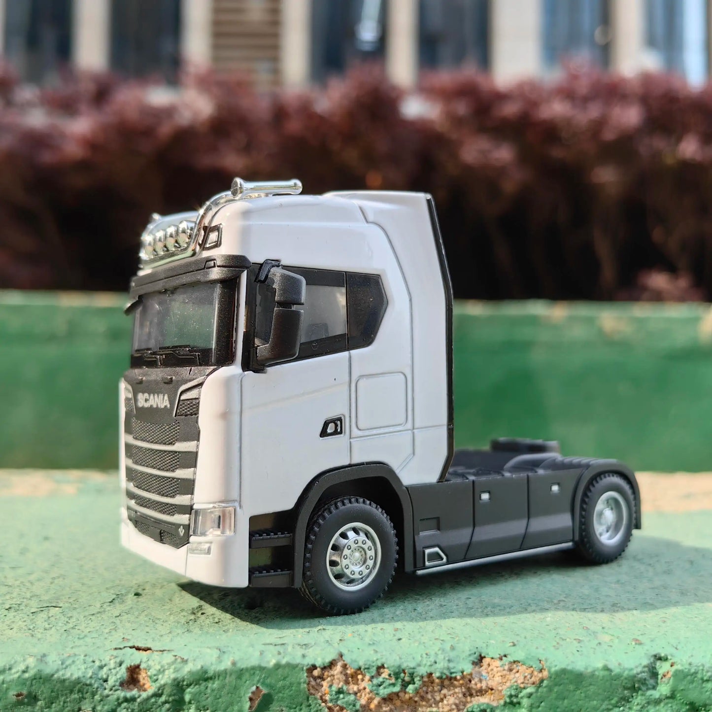 1/50 Alloy Diecast Truck Head Car Model Toys Simulation Engineering Transport Vehicle Pull Back Container Head Metal Toy for Boy