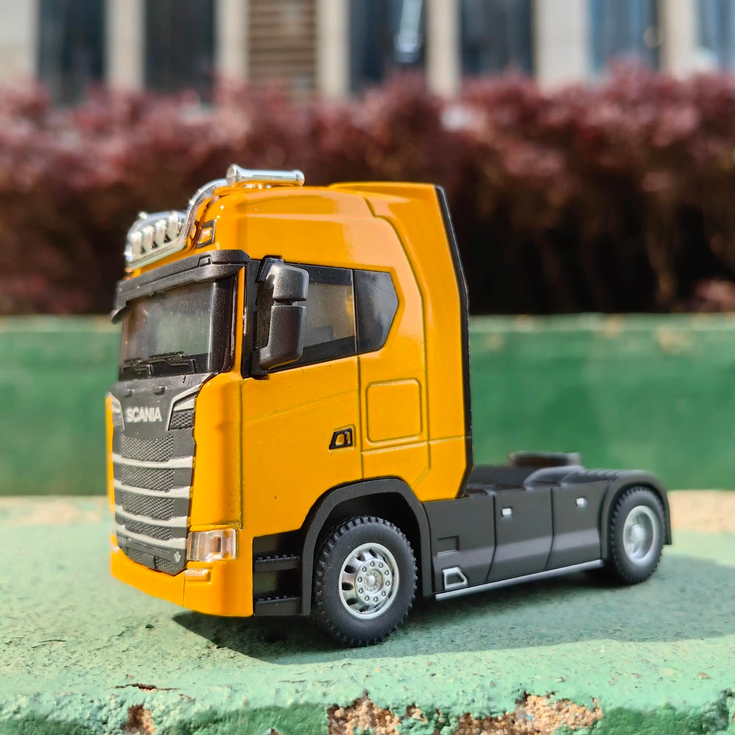 1/50 Alloy Diecast Truck Head Car Model Toys Simulation Engineering Transport Vehicle Pull Back Container Head Metal Toy for Boy