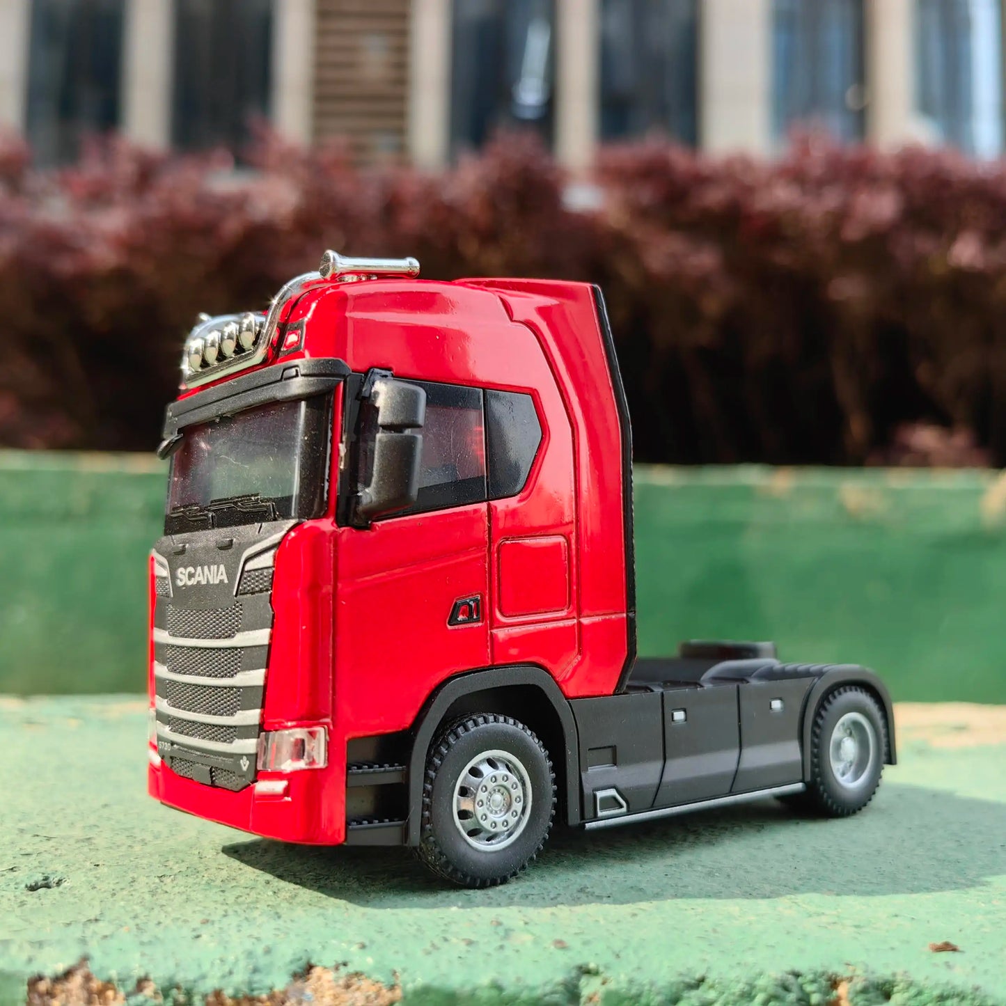 1/50 Alloy Diecast Truck Head Car Model Toys Simulation Engineering Transport Vehicle Pull Back Container Head Metal Toy for Boy