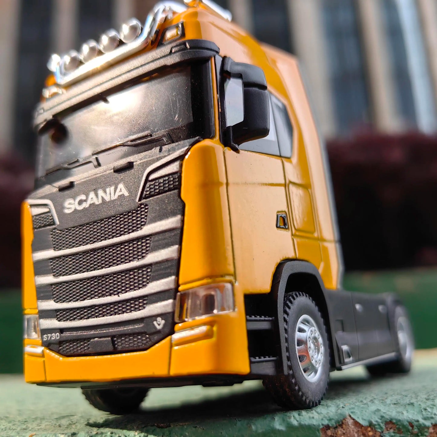 1/50 Alloy Diecast Truck Head Car Model Toys Simulation Engineering Transport Vehicle Pull Back Container Head Metal Toy for Boy