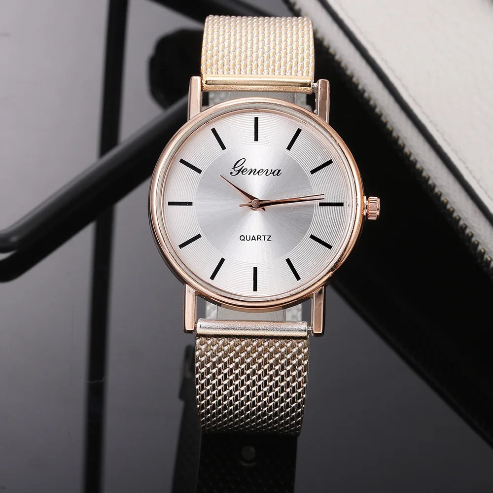 Watch for Men Women Luxury Stainless Steel Watches Simple Ladies Digital Quartz Wrist Watches Reloj Mujer Relogio Feminino