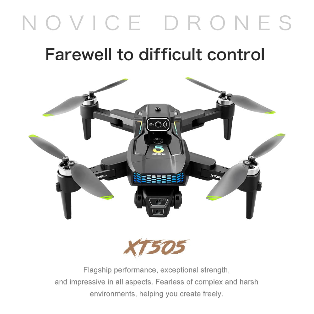 XT505 GPS Dron 4K Camera Drone Brushless Motor Quadcopter Racing Drones 1.2Km 20Mins Follow Optical Flow Positioning Helicopter