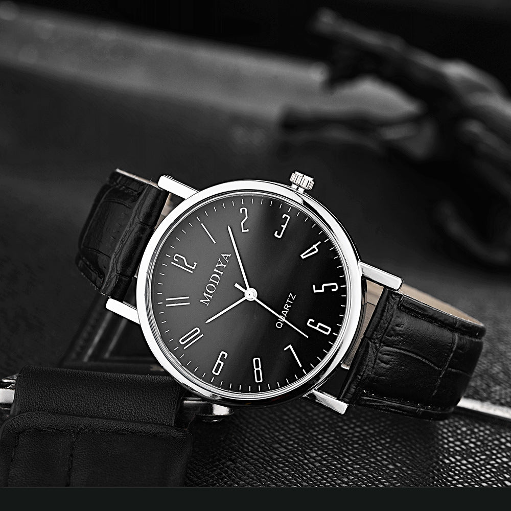 Men Business Wrist Watch Luxury Leather Strap Analog Watches Ultra Thin Quartz Wristwatch Clock Men Women Casual Simple Watch