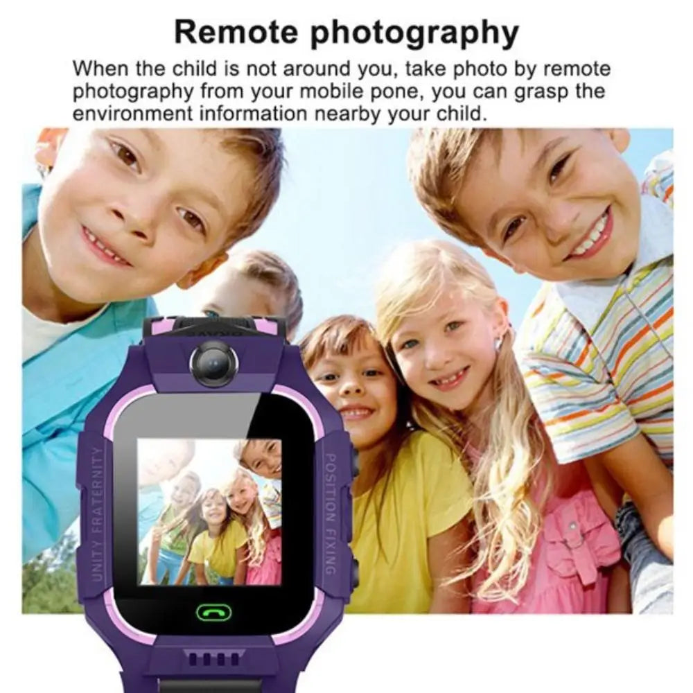 Z6f Kids Smart Watch Sos Phone Watch Ip67 Waterproof Remote Photo Smartwatch Compatible For Ios Android