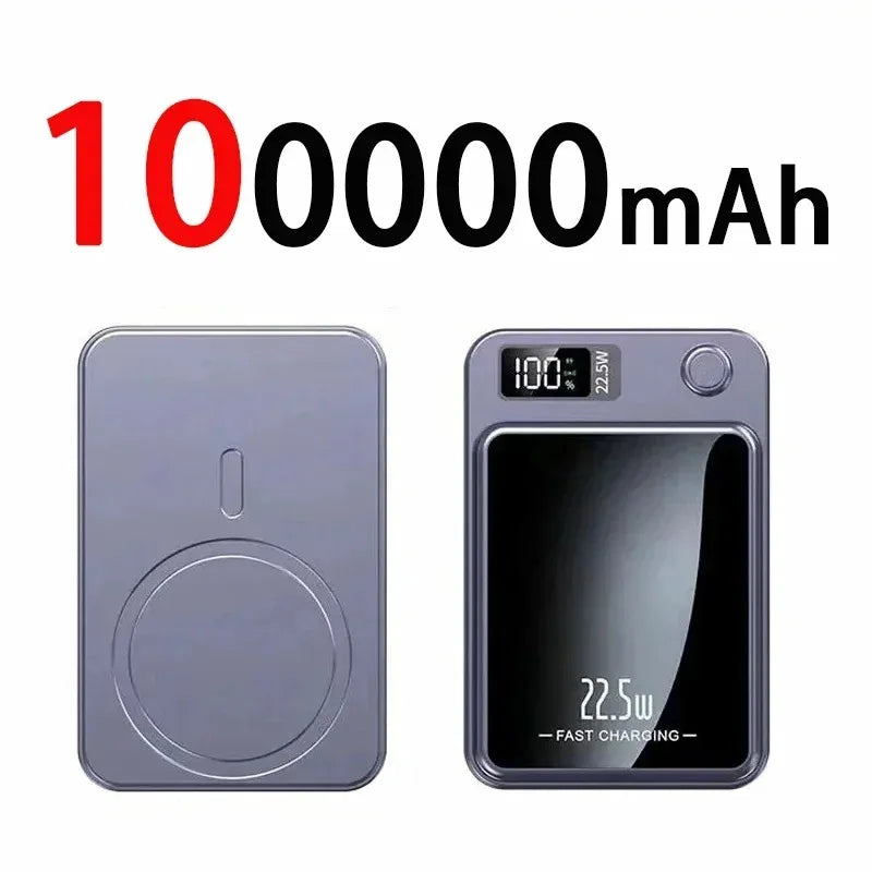 Xiaomi 100000mah Magnetic Wireless Power Bank 22.5w Portable Type C Mini Power Bank For Iphone Samsung Huawei Fast Charging