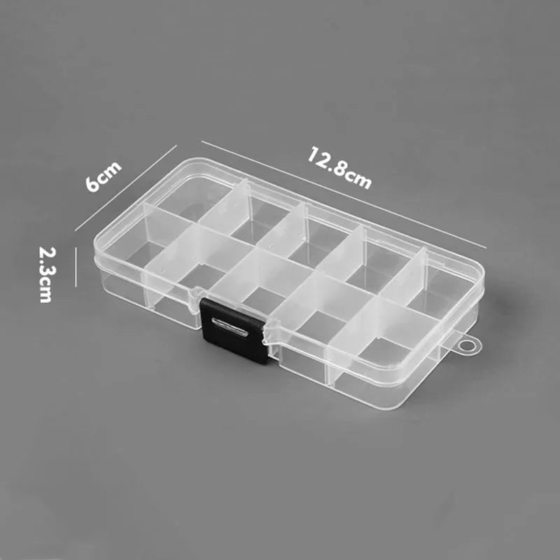 10 Slots ( Adjustable) Plastic Jewelry Box Storage Case Craft Jewelry Organizer Beads Diy Jewelry Making joyero organizador Z28