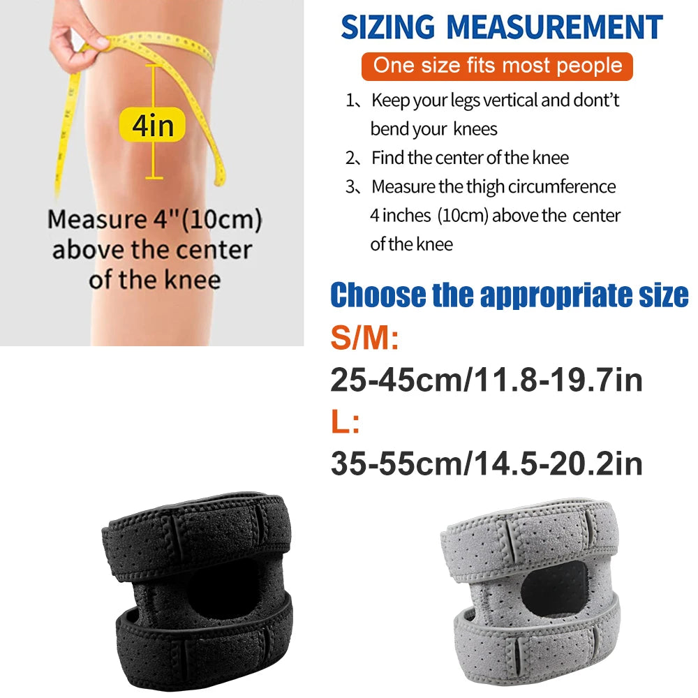 1 PCS Patella Knee Brace for Knee Pain, Knee Compression Sleeve for Arthritis Pain and Support, Workout Knee Guard and Knee Pads