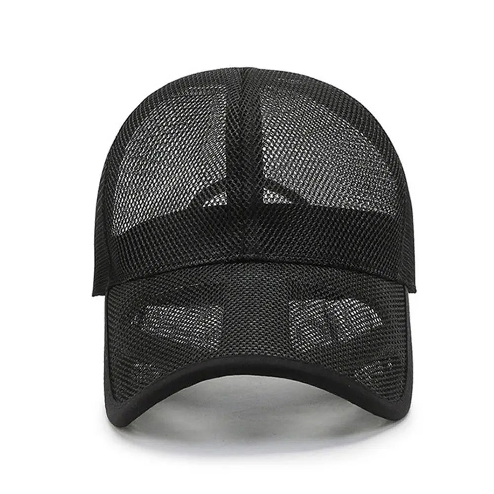 Breathable Men Women Fashion Adjustable Sun Protection Caps Full Mesh Hats Baseball Cap Summer Sunscreen Hats