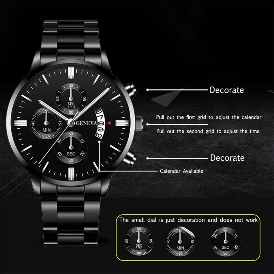 New Business Casual Watch Часы Мужские Luxury Fashion Watches Men Stainless Steel Quartz Wrist Watch for Man Relojes Para Hombre