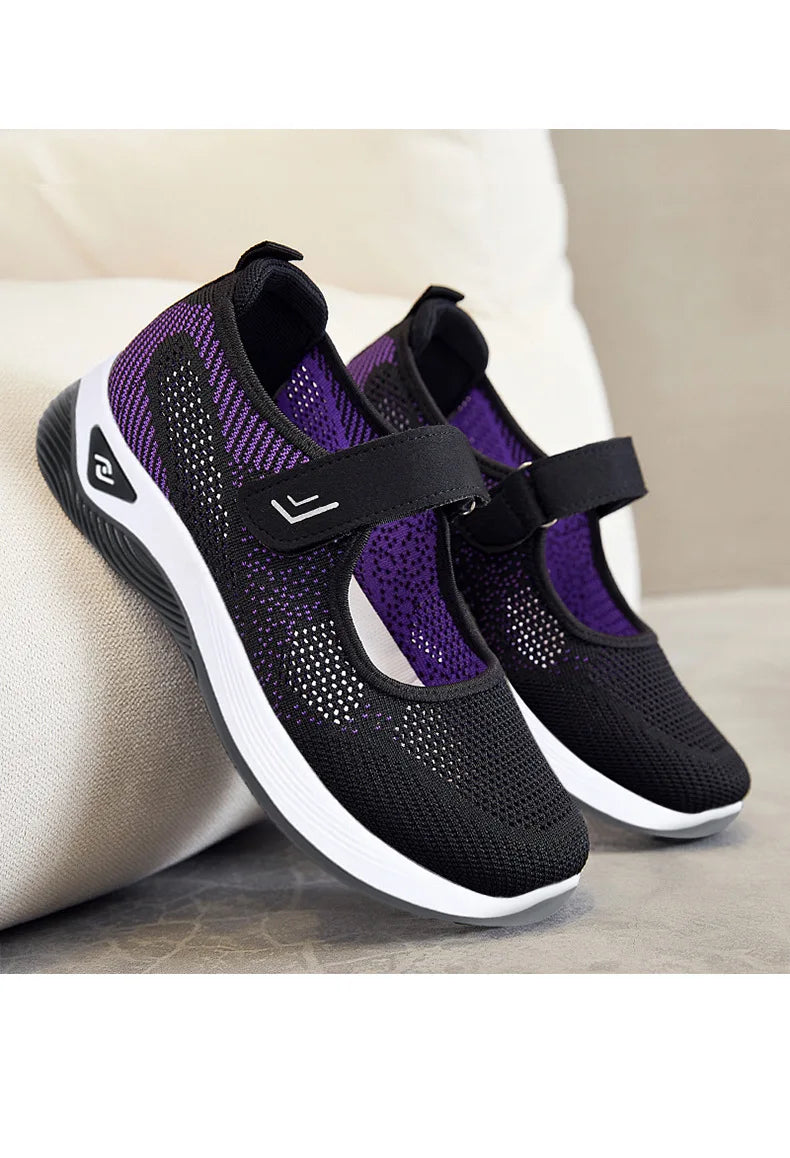 Running Sneakers Women Fashion Mesh Breathable Casual Wedge Platform Hiking Shoes Female Tenis Feminino Zapatillas Mujer2023