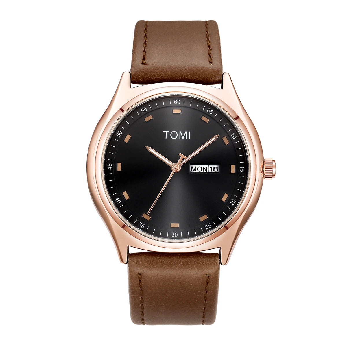 TOMI Minimalist Men's Watch Business Casual Men's And Women's Quartz Watch Fashionable And Versatile Calendar Quartz Watch