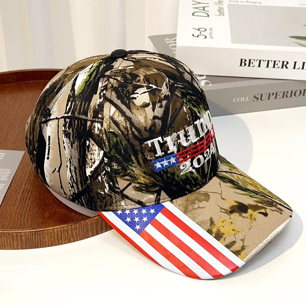 Hot Trump 2024 American Presidential Hat Make America Great Again Hat Donald Trump Republican Hat Cap MAGA Embroidered Mesh Cap