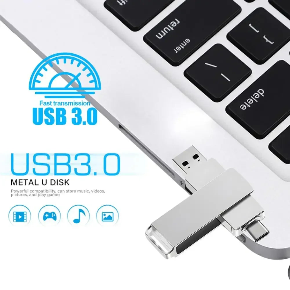 Xiaomi 16TB USB 3.0 Pen Drive 8TB 4TB High Speed Transfer Metal SSD Pendrive Cle Portable U Disk Flash Drive Memoria USB Stick