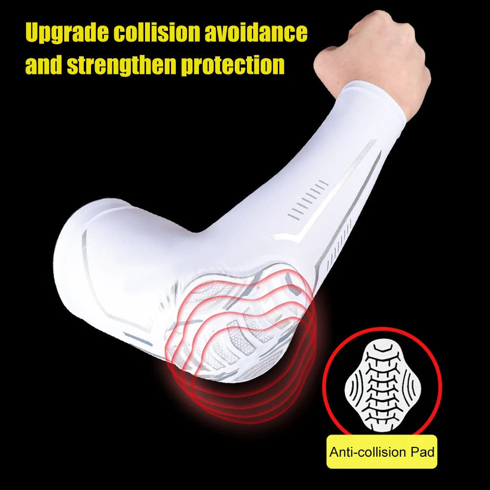 1Pcs Sports Crashproof Elbow & Knee Pads Compression Arm Sleeves for Outdoor Basketball Football Bicycle Elbow Support Guard