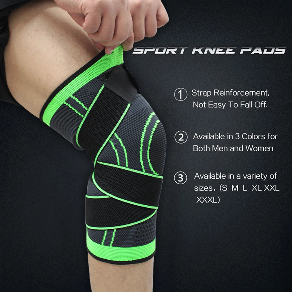 1 PCS Knee Pads Fitness Sports Knee Support Braces for Men Women Compression Elastic Nylon Training and Exercise Kneepad Sleeve