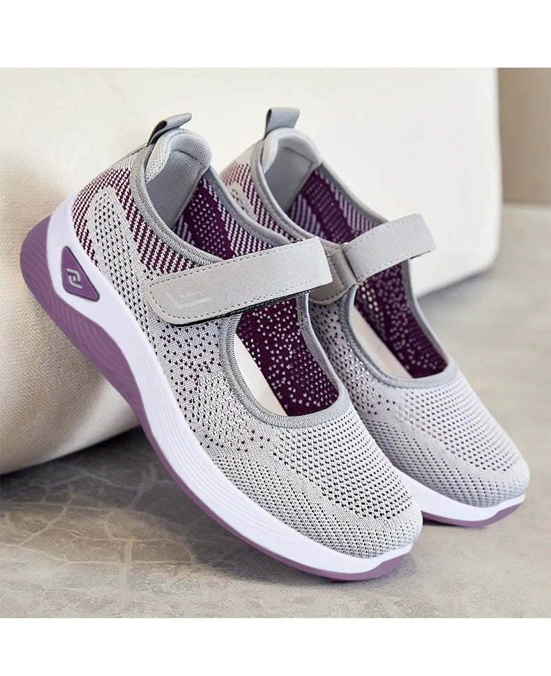 Running Sneakers Women Fashion Mesh Breathable Casual Wedge Platform Hiking Shoes Female Tenis Feminino Zapatillas Mujer2023