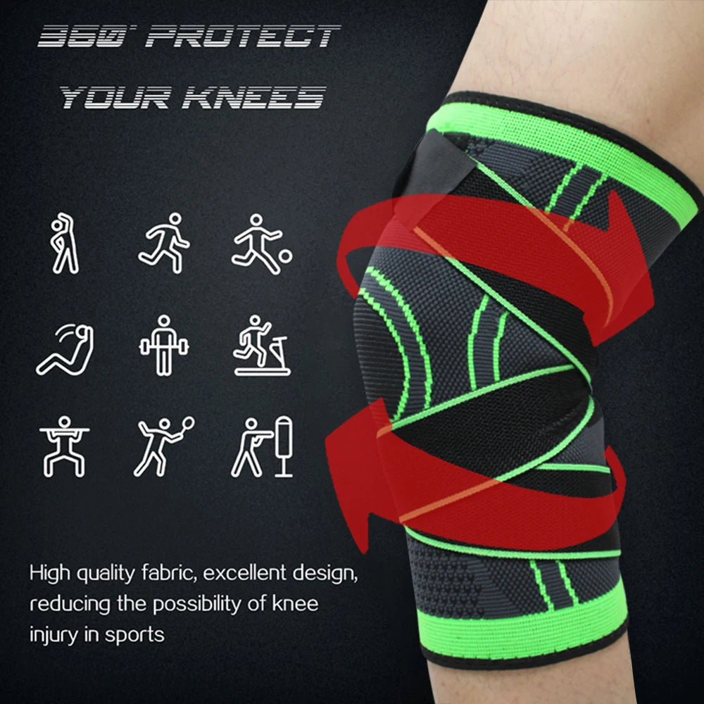 1 PCS Knee Pads Fitness Sports Knee Support Braces for Men Women Compression Elastic Nylon Training and Exercise Kneepad Sleeve