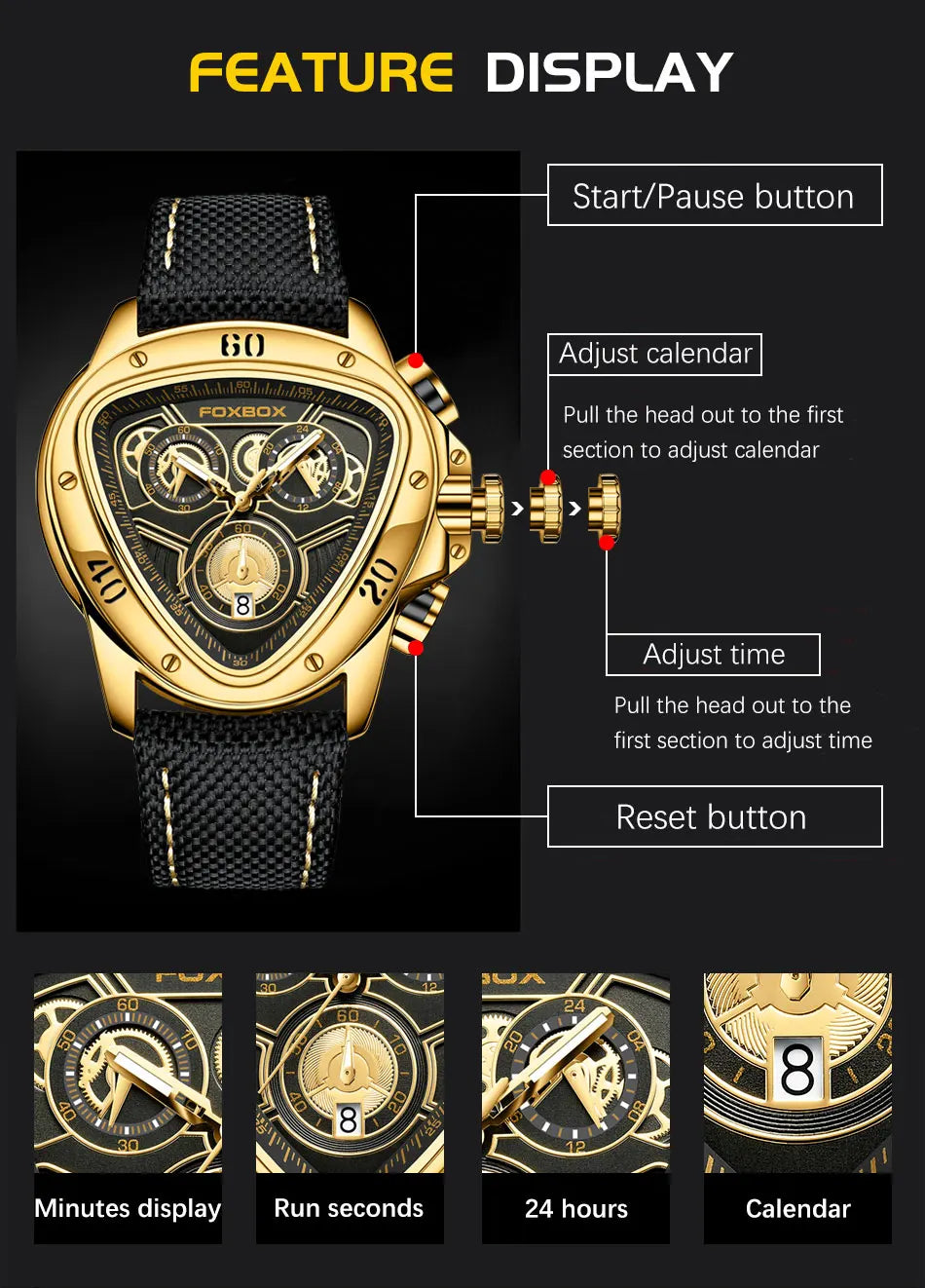 LIGE Fashion Gold Watch Men Casual Sport Quartz Chronograph Wrist Watches For Men Top Brand Luxury All steel Waterproof Watches