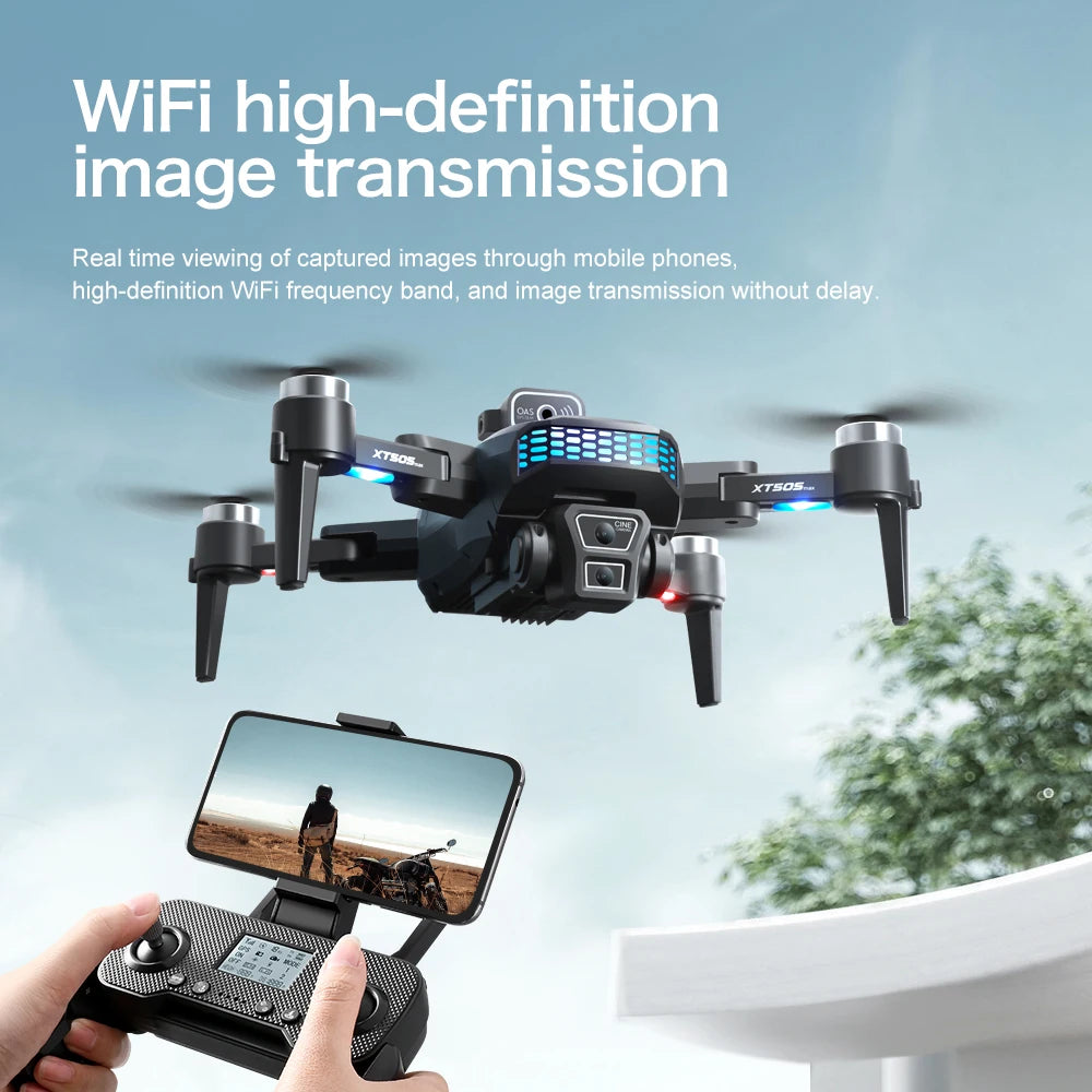 XT505 GPS Dron 4K Camera Drone Brushless Motor Quadcopter Racing Drones 1.2Km 20Mins Follow Optical Flow Positioning Helicopter