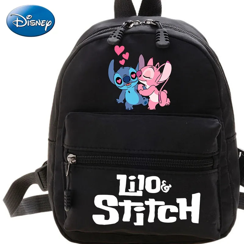 Disney Lilo & Stitch Kawaii Backpack Girls 2024 Trendy Mini Fashion Women's Bag Teen Girls Design  Popular Commuting Backpack