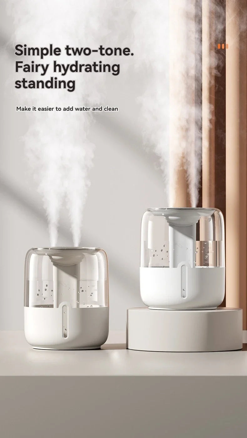 XImi6.8L large capacity humidifier USB Double spray Home dormitory office bedroom desktop with small night light